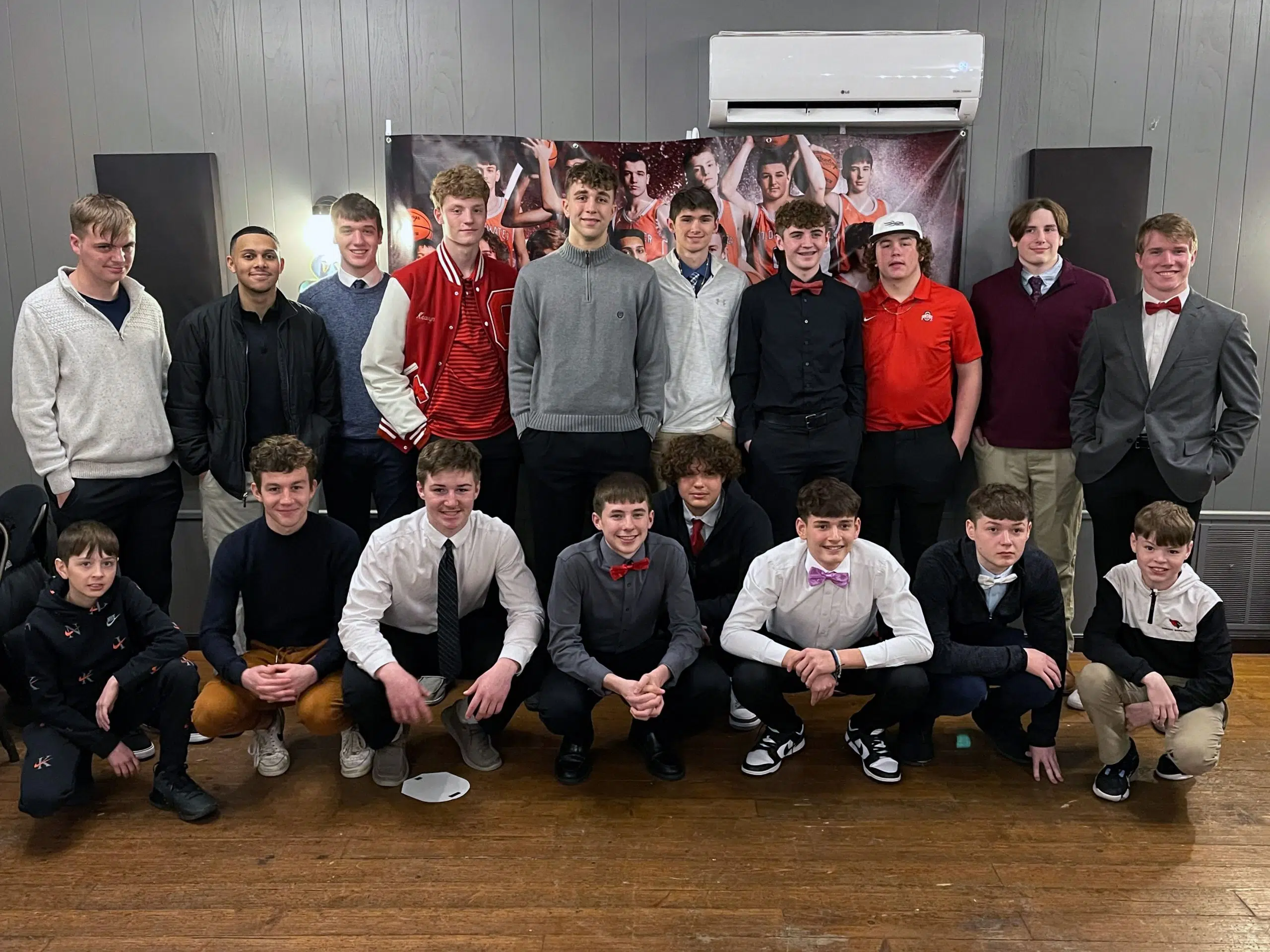 Coldwater boys basketball at 2023 team banquet