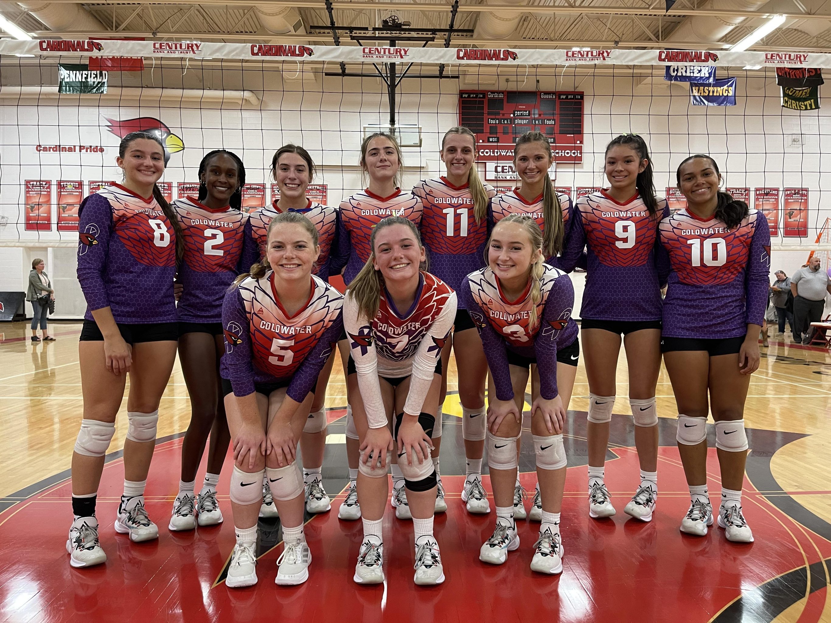 Coldwater volleyball on Purple Night 2023