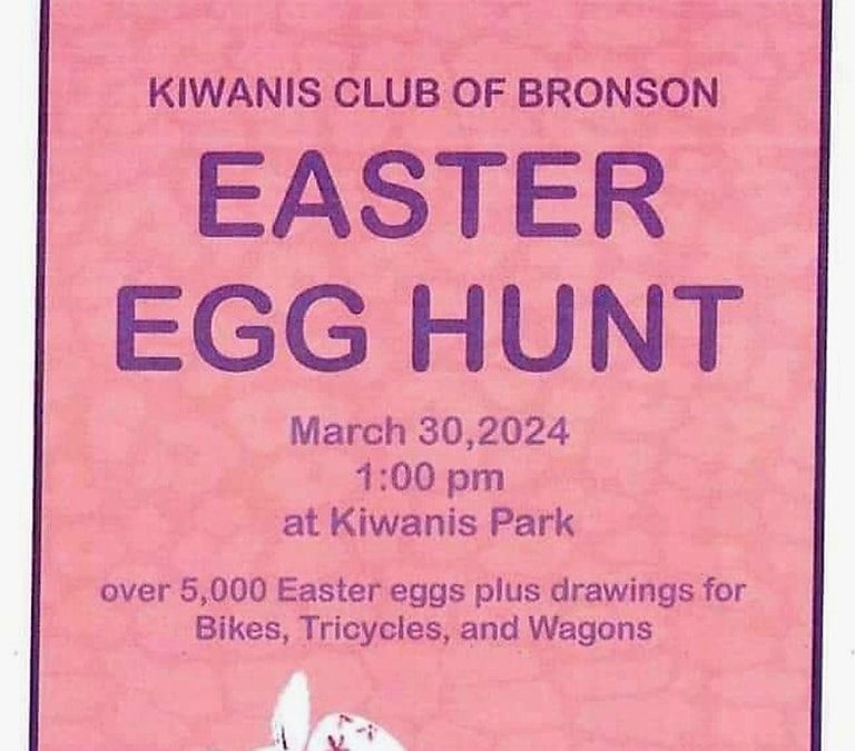 BUSINESS BEAT: Kiwanis Club of Bronson hosting Saturday Easter Egg Hunt - Vimarsana News