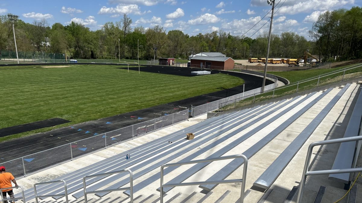 East part of new Alumni Field bleachers opened for Wednesday track meet - Vimarsana News