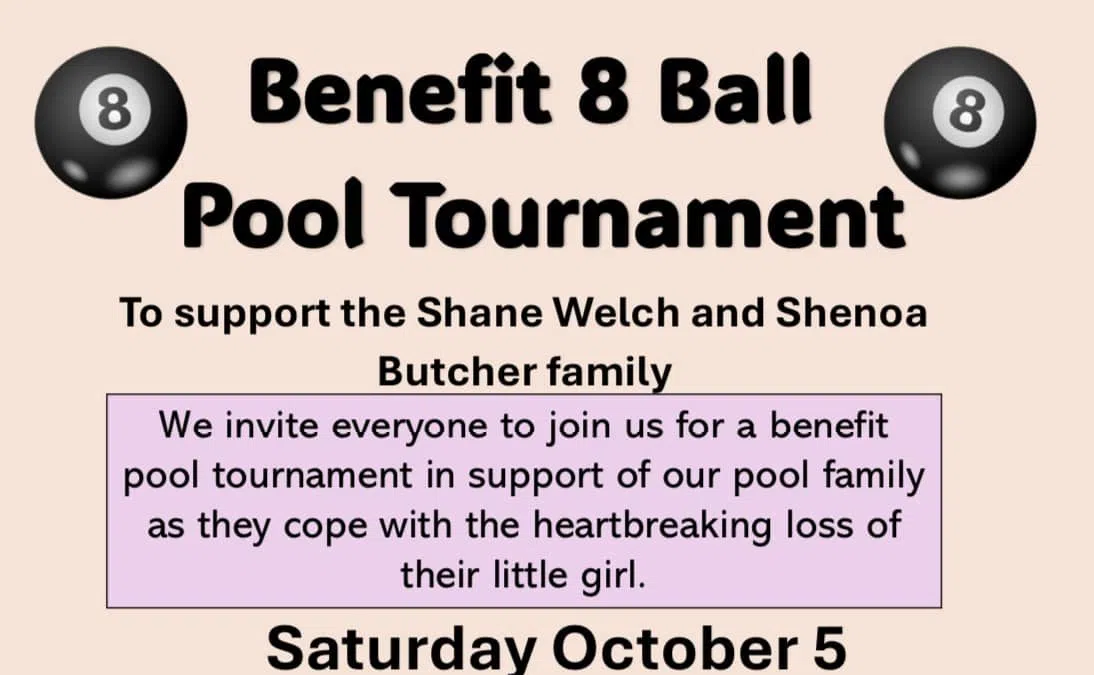 BUSINESS BEAT 8ball Tournament to help Welch and Butcher families