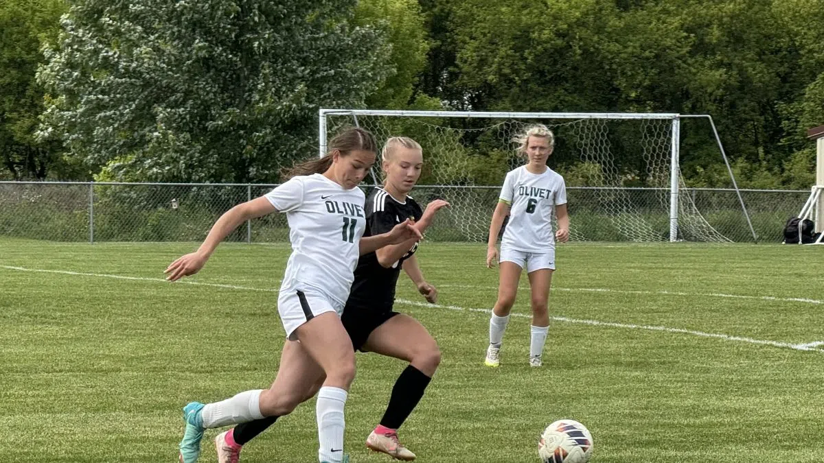 Quincy brings home MHSAA Girls Soccer District trophy with win over Olivet