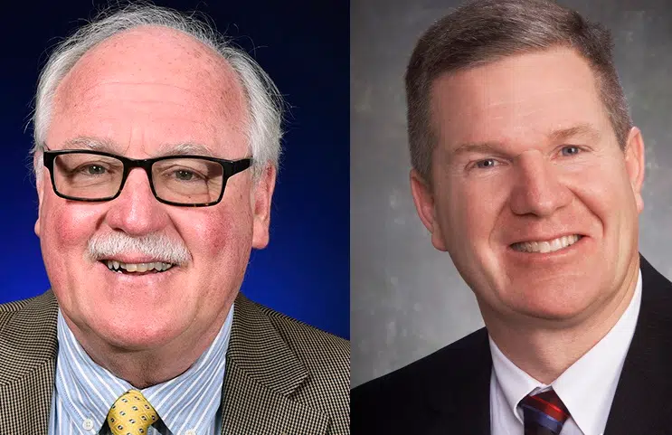 Allegan County Commissioners Jim Storey and Dean Kapenga. Courtesy Allegan County