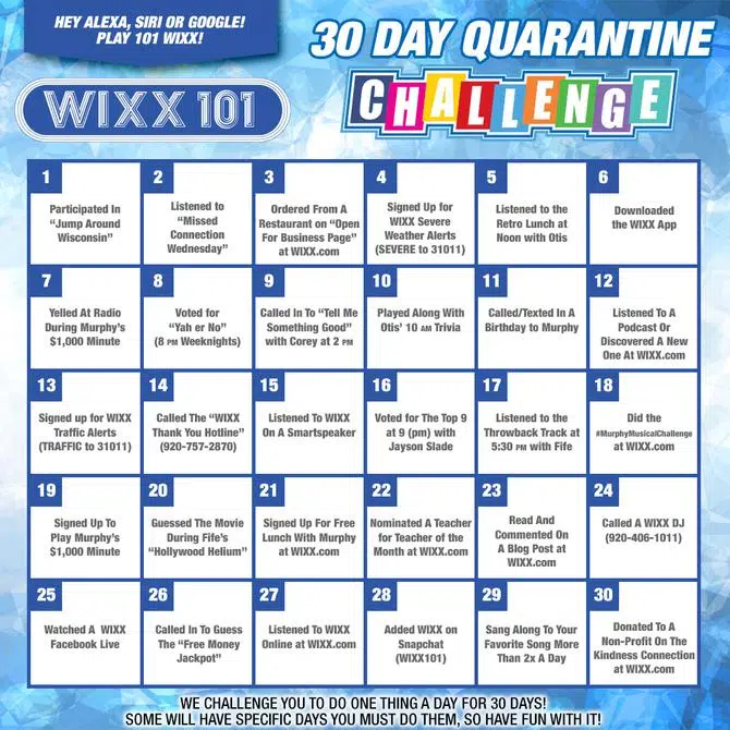 30 day quarantine discount workout