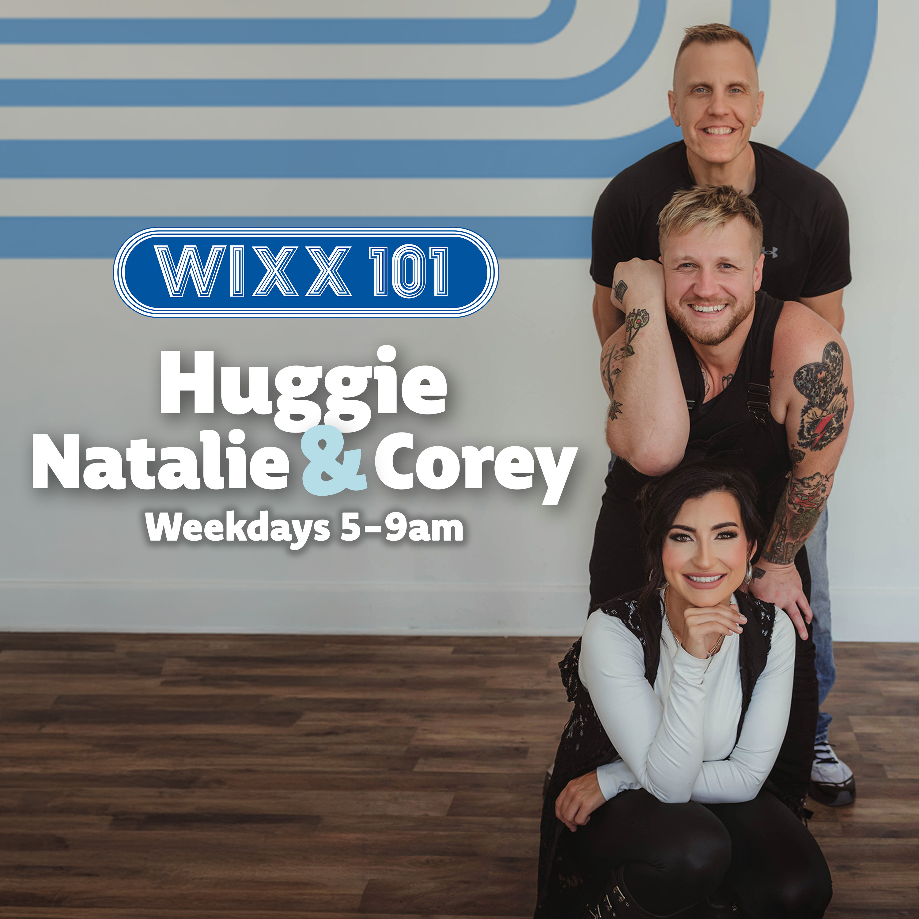 Huggie, Natalie and Corey Podcast Cover