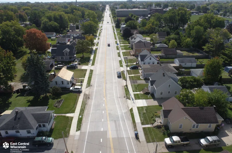 The Racine Street project in Menasha. (Photo courtesy of the city of Menasha)