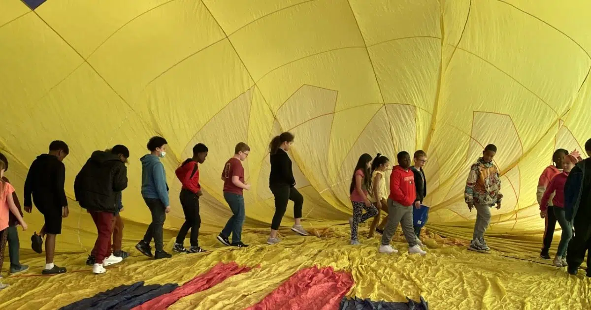 Garfield Students Receive Indoor Hot Air Balloon Lesson Vermilion