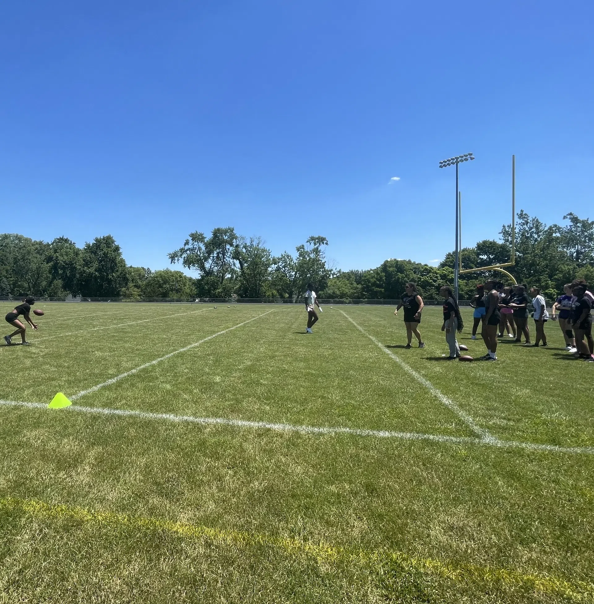 Workouts Underway For New Danville High School Girls Flag Football Team 