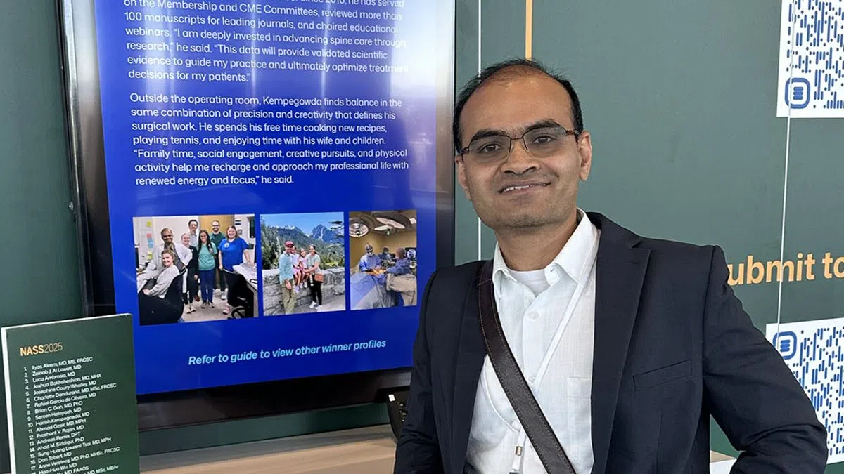 Horizon Health Surgeon Honored Among 'Best 20' Young Spine Surgeons by North American Spine Society