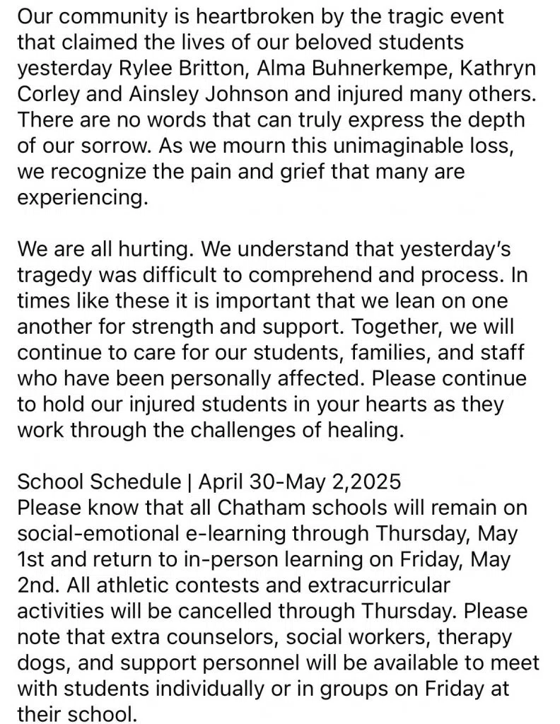 BCSD Statement 04/29/25