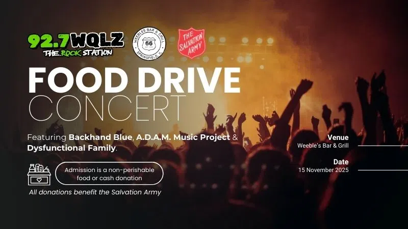 Feature: https://wcmspi.com/2025/09/22/food-drive-concert-at-weebles-bar-grill-with-92-7-wqlz/