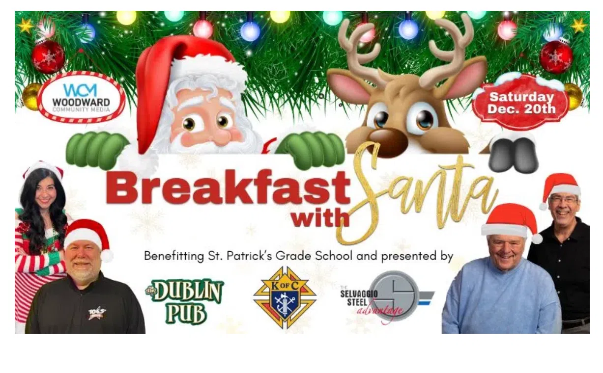 Come Have Breakfast With Santa on Saturday at the KC Hall to Benefit St. Pats School