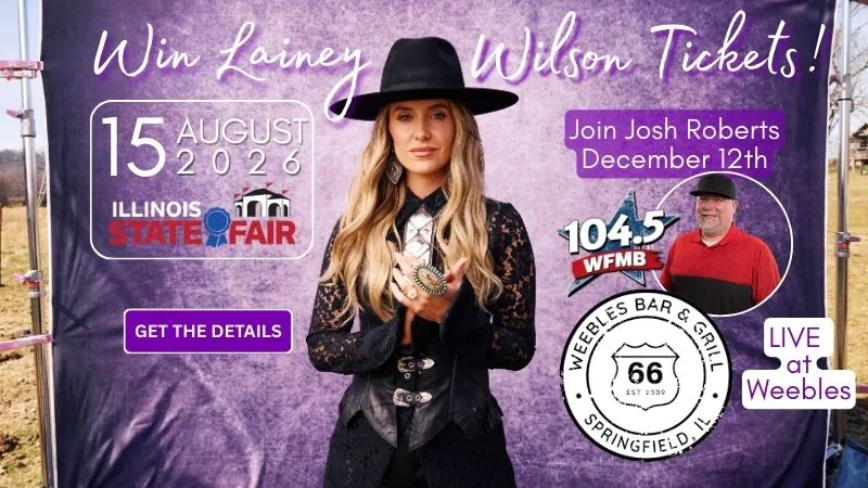 Feature: https://wcmspi.com/2025/12/05/win-tickets-to-lainey-wilson-at-weebles-on-the-ride-home-with-josh/