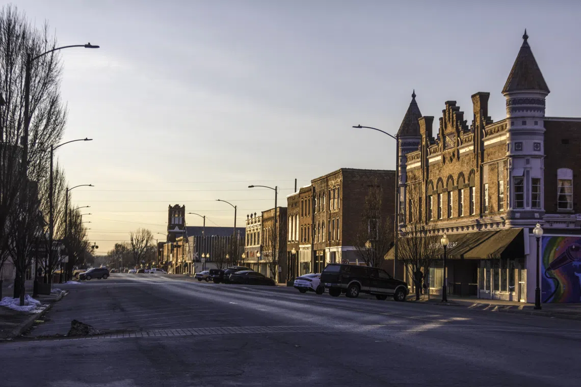 Main Street in DuQuoin, Illinois