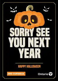 Ontario Government Releases Trick-or-Treat Posters