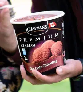 Chapman's Wins Competition for Chocolate Ice Cream