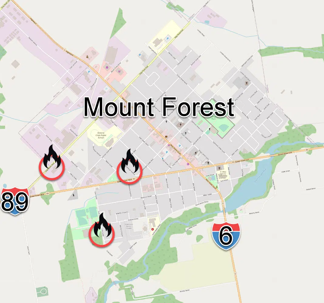 Suspicious Fires in Mount Forest