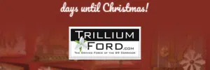 days til Christmas Trillium Ford dot com