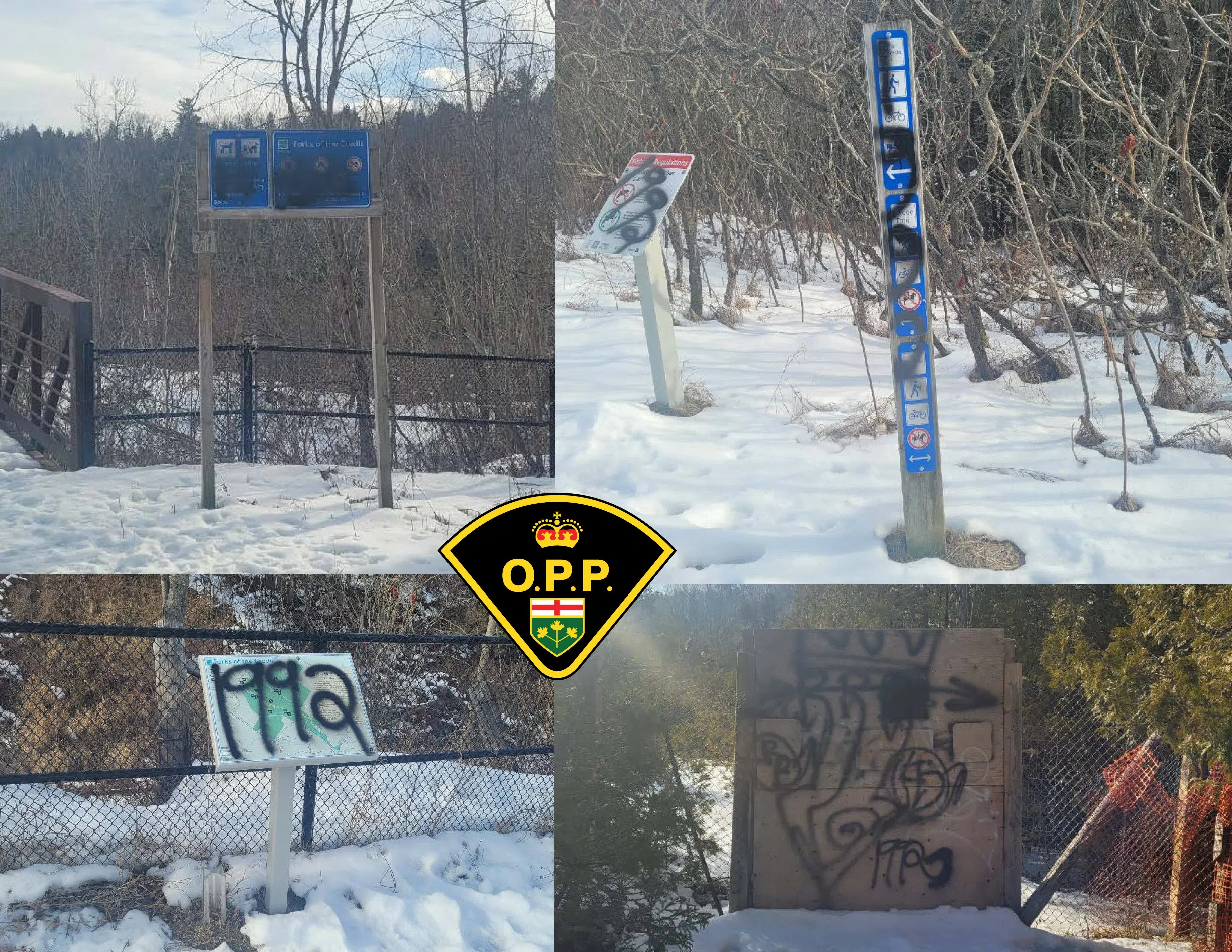 Vandalism at Forks of the Credit Provincial Park