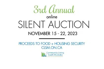 Community Living South Muskoka Holding 3rd Annual Online Auction Nov 15th-22nd