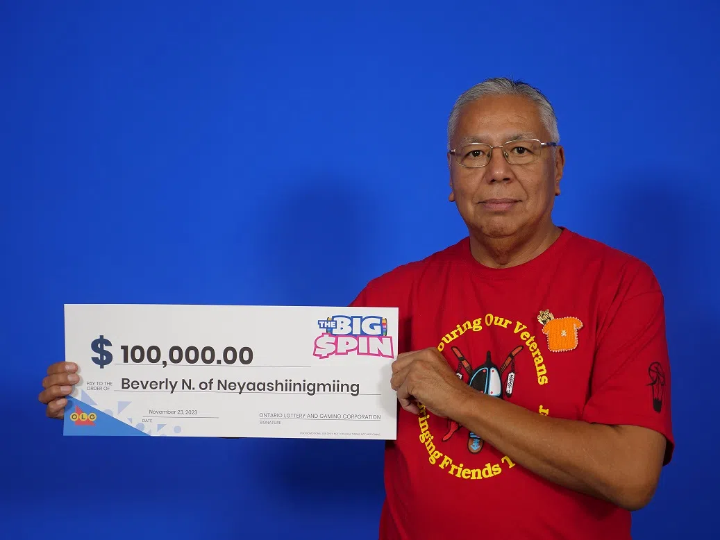 Neyaashiinigmiing Man Wins $100,000 In The Lottery
