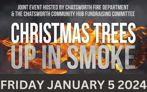 Christmas Tree Bonfire In Chatsworth