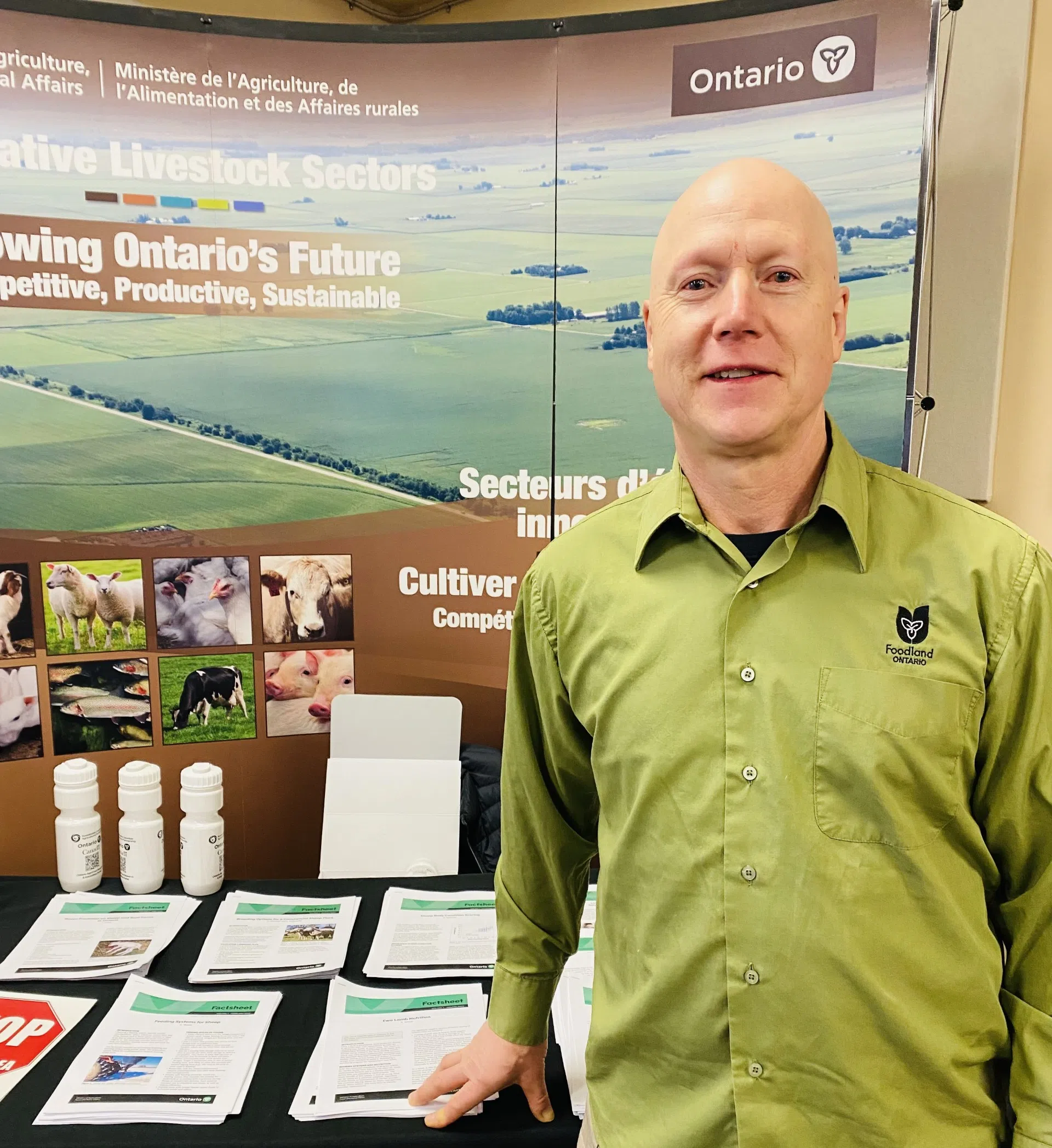 Sheep Day at Grey Bruce Farmers Week. Interview with Andrew Barrie from OMAFRA