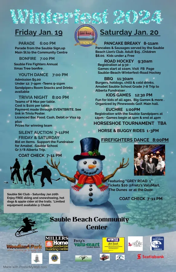 Sauble Beach Winterfest This Weekend