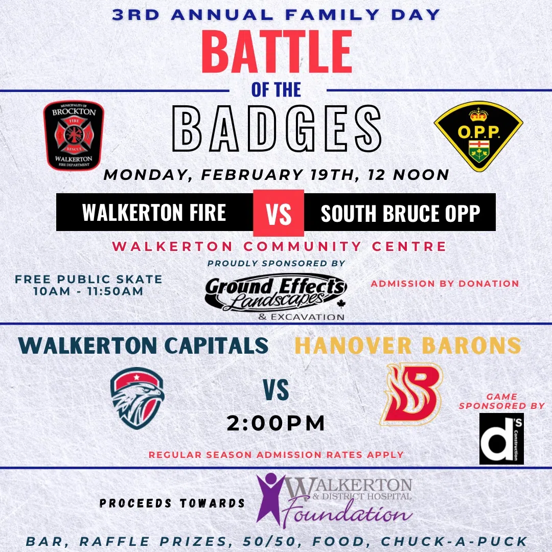 Battle Of The Badges In Walkerton Family Day