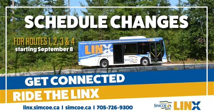 Simcoe County LINX Transit Changes