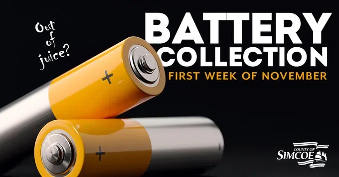 It's Battery Collection Week in Simcoe County, Barrie and Orillia