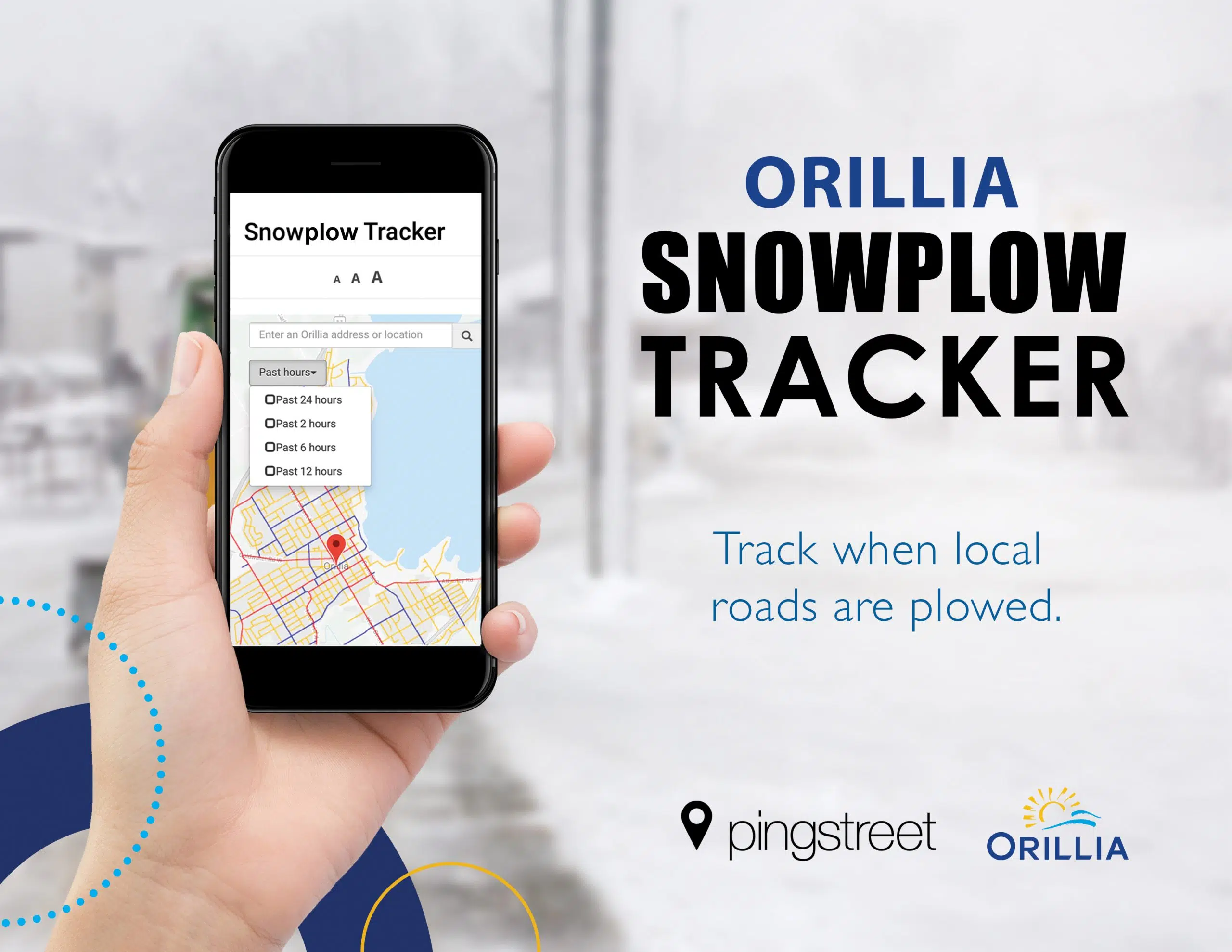 Download The Orillia Snowplow Tracker App