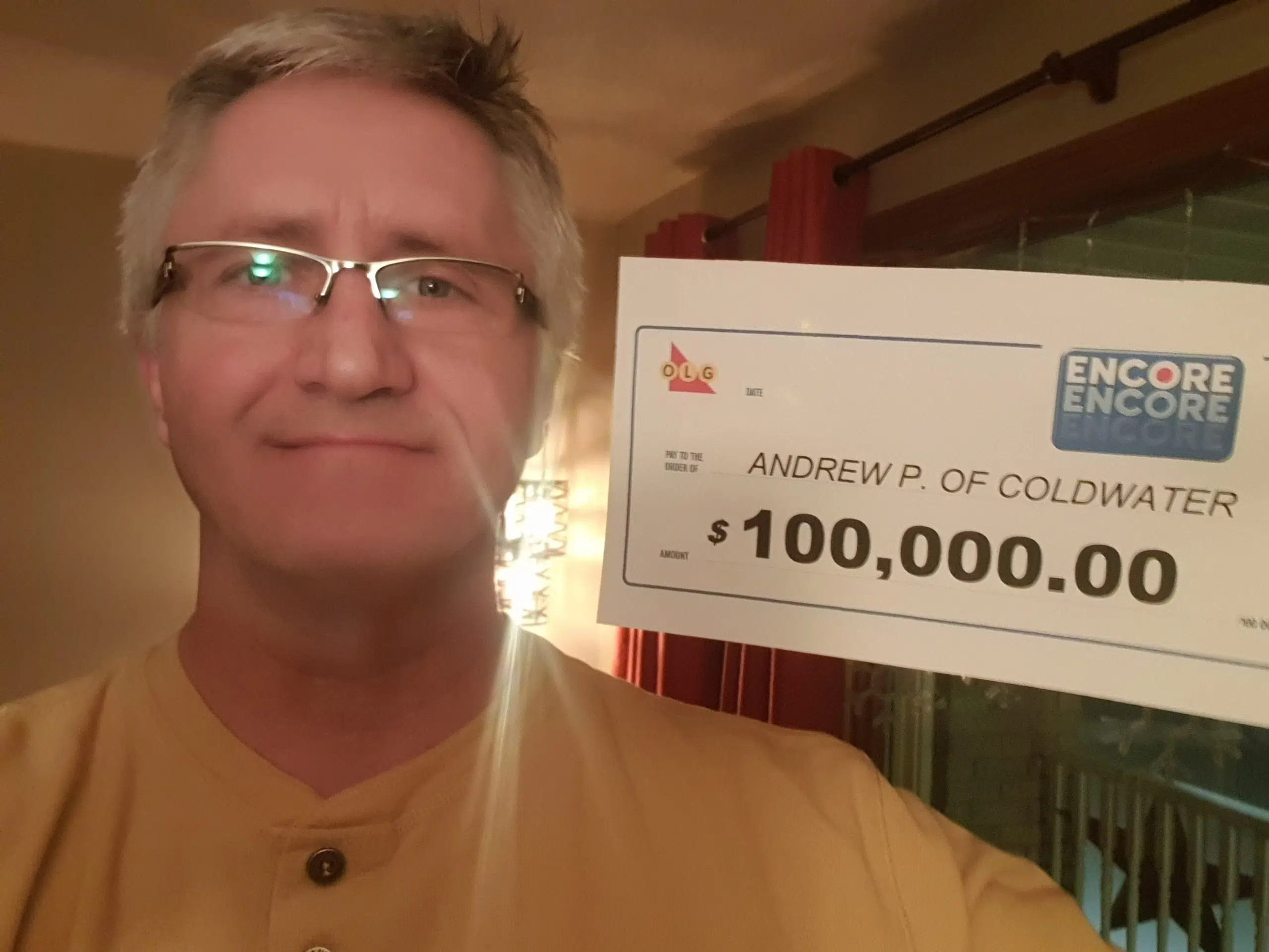 Coldwater Resident Celebrates 100k Lottery Win Bayshore Broadcasting News Centre