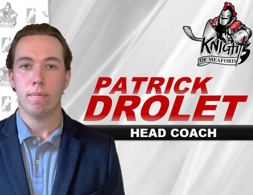 Knights of Meaford Hire Coach Patrick Drolet