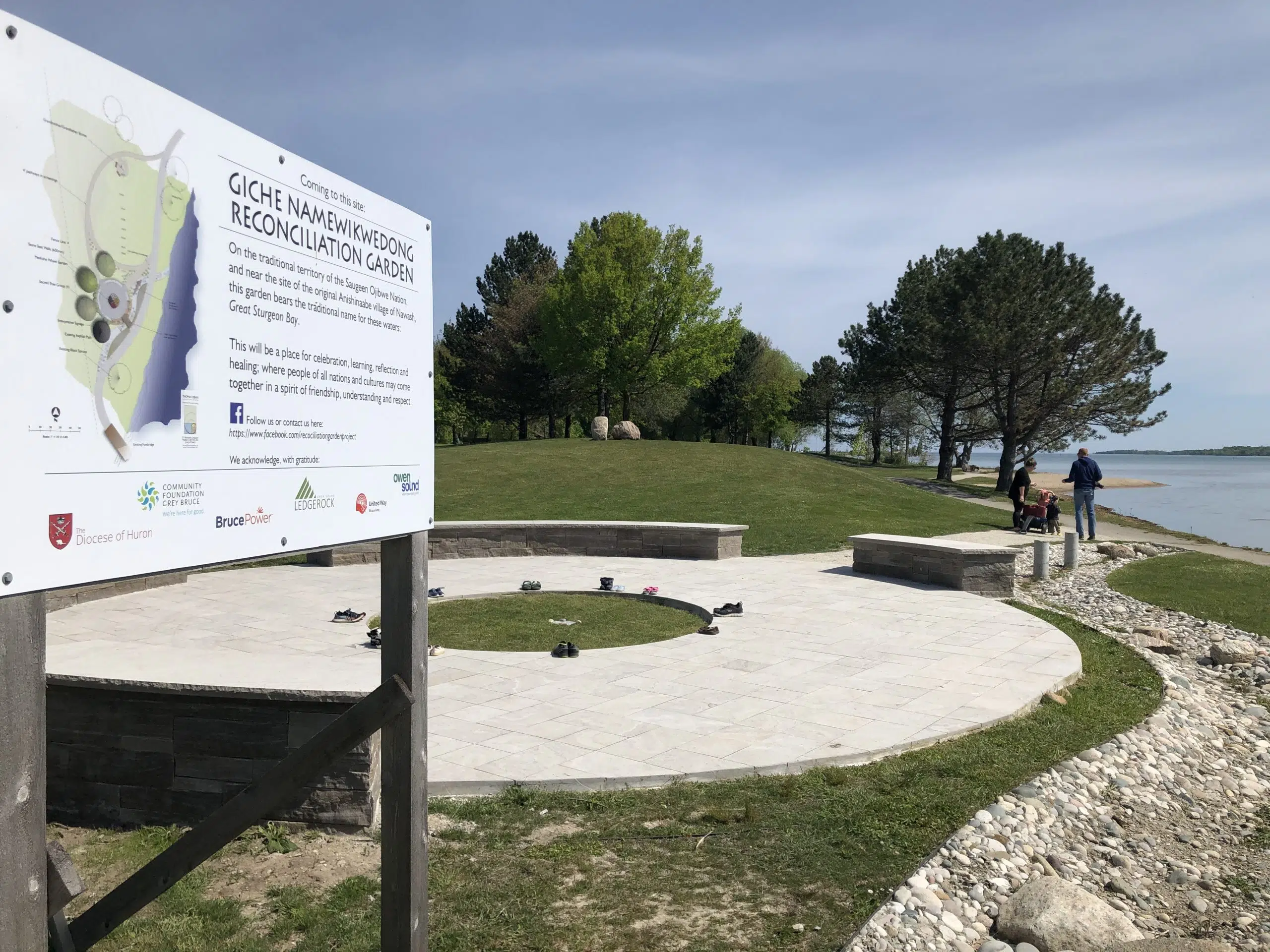 Kids' Shoes Placed At Reconciliation Garden In Owen Sound To Honour Lives Of Indigenous Children Found Buried In B.C.