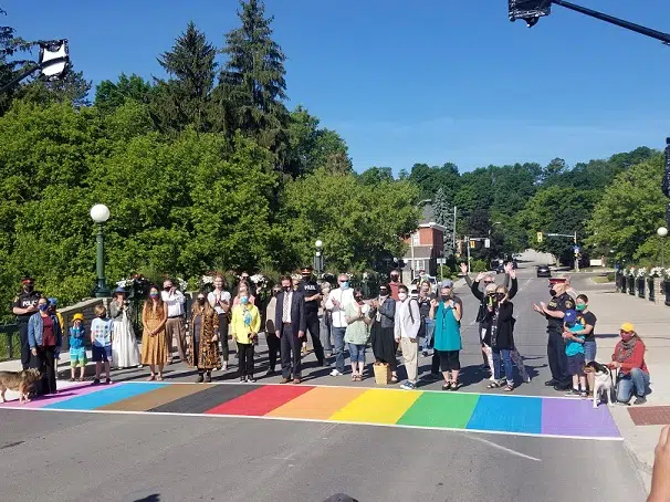 Owen Sound's Rainbow Crosswalk Officially Opens