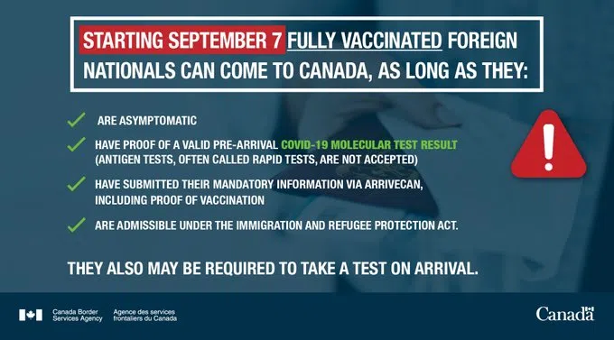 Fully Vaccinated Foreign Travellers Allowed in Canada, Starting Today