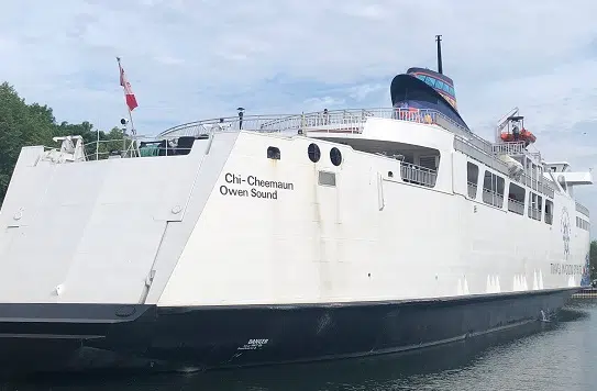 Chi-Cheemaun Heads To Dry Dock In Thunder Bay