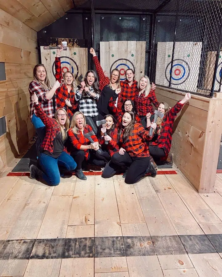 AXED: Indoor Axe Throwing Opens in Blue Mountain Village