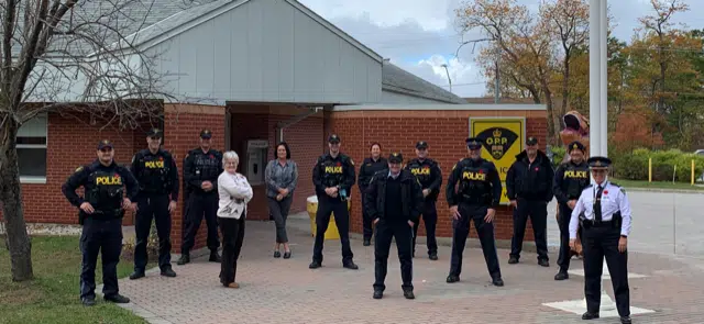 Huronia West OPP Officers Participating In "Movember"