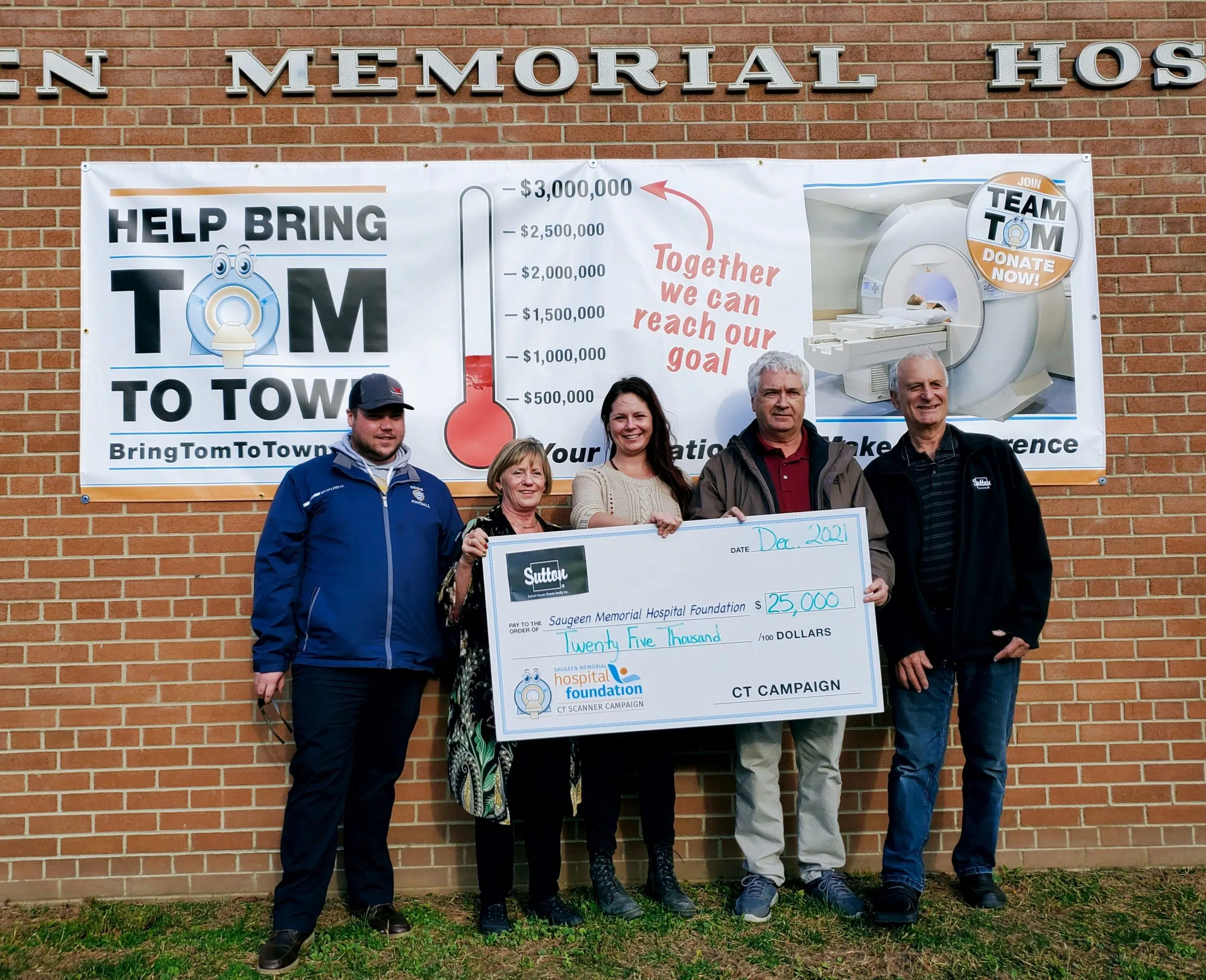 Saugeen Memorial Hospital Foundation CT Scanner Campaign Receives Support