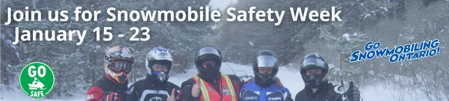 It's Snowmobile Safety Week