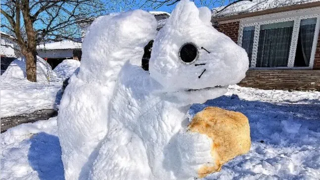 Snow Sculpture Contest in Barrie