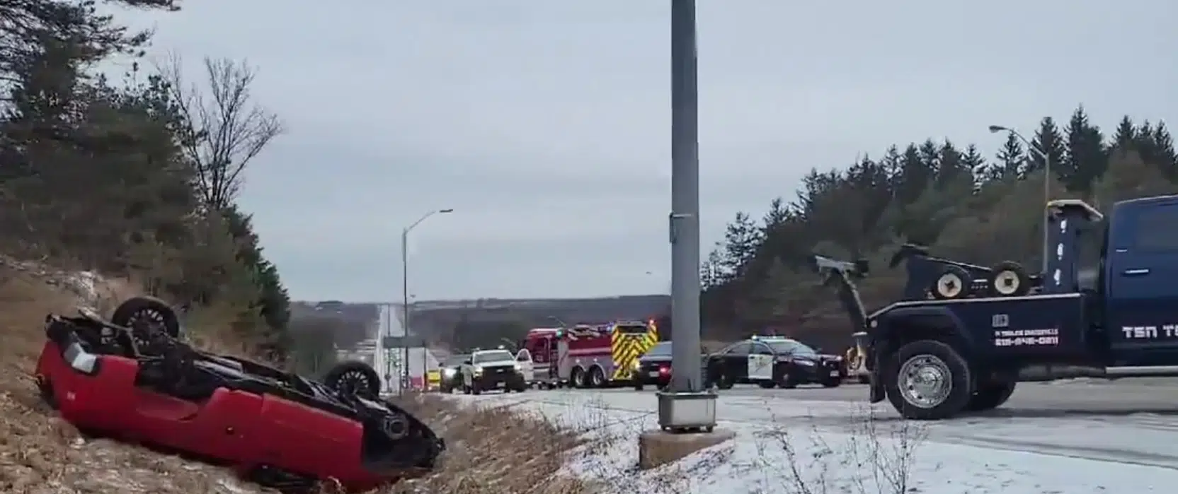 Minor Injuries Reported In Highway 10 Crash