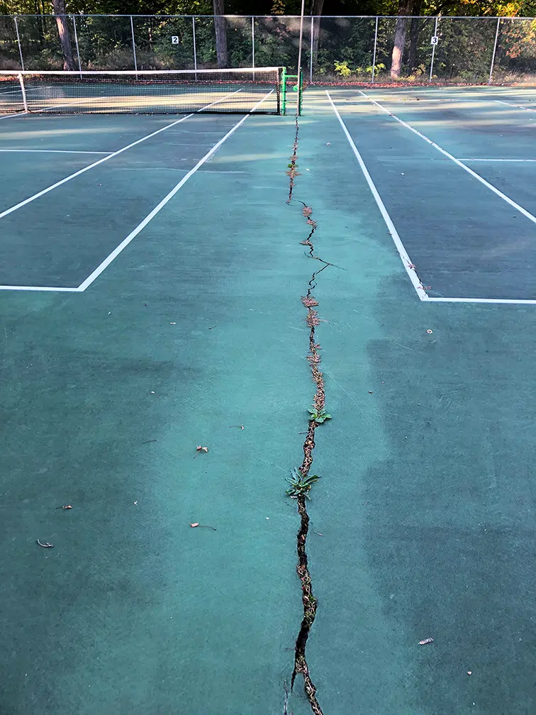 Midland Tennis Courts and Basketball Court Getting Resurfaced