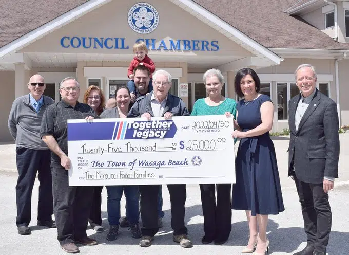 Local Families Donate To Wasaga Beach Arena and Library Project