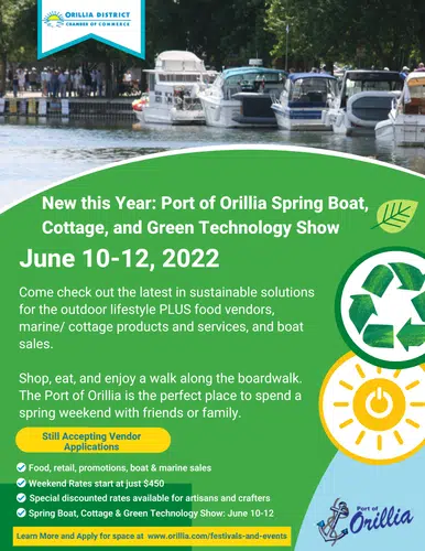 Orillia Spring Boat, Cottage and Green Technology Show Begins Today