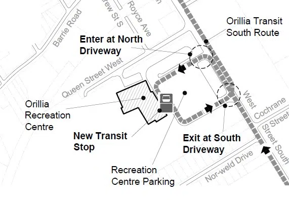 Orillia Transit Making Stops At The Rec Centre, Starting Today
