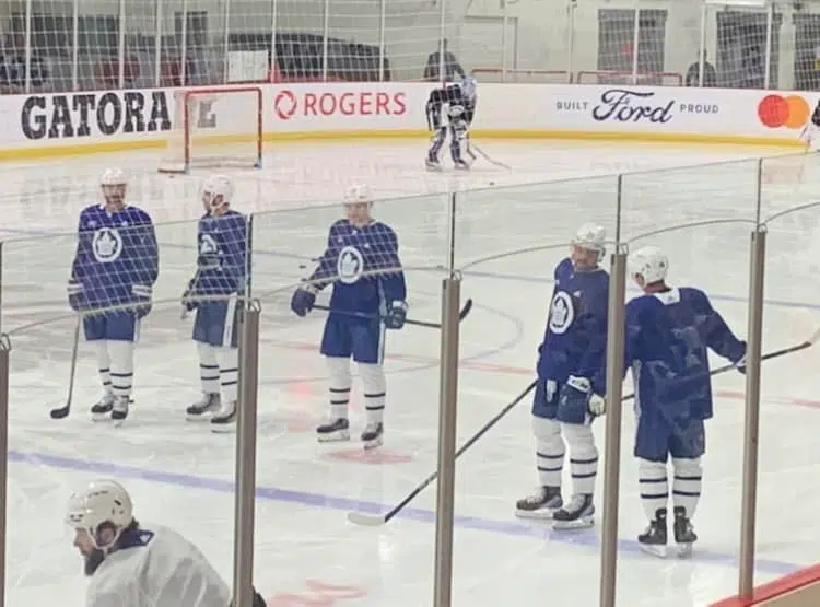 Toronto Maple Leafs In Gravenhurst For Pre-Season Getway & Practice Camp