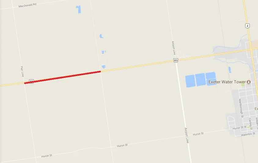 Huron County To Pave Road #83 Shoulder East Of Exeter